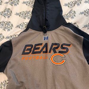 NFL Team Apparel Navy and Orange Hoodie